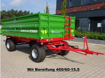 Farm tipping trailer/ dumper Pronar T 672 Eco, 8,0 t, 40 km/h, 2-Kreis Druckluftbrem
