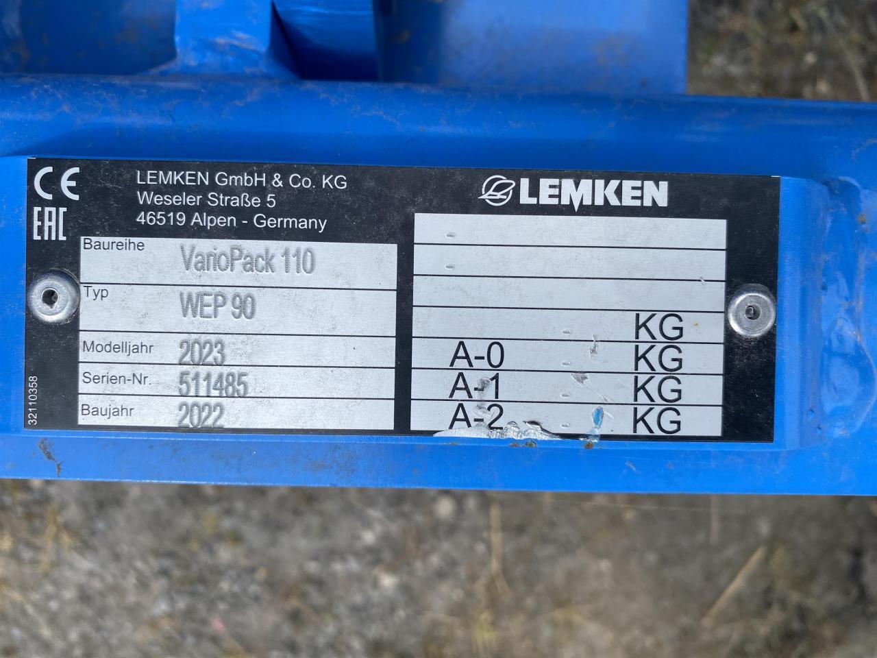 Lemken VarioPack 110 WEP 90 - Farm roller: picture 2