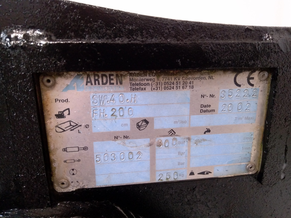 ARDEN SW40H - - Quick coupler for Construction machinery: picture 4
