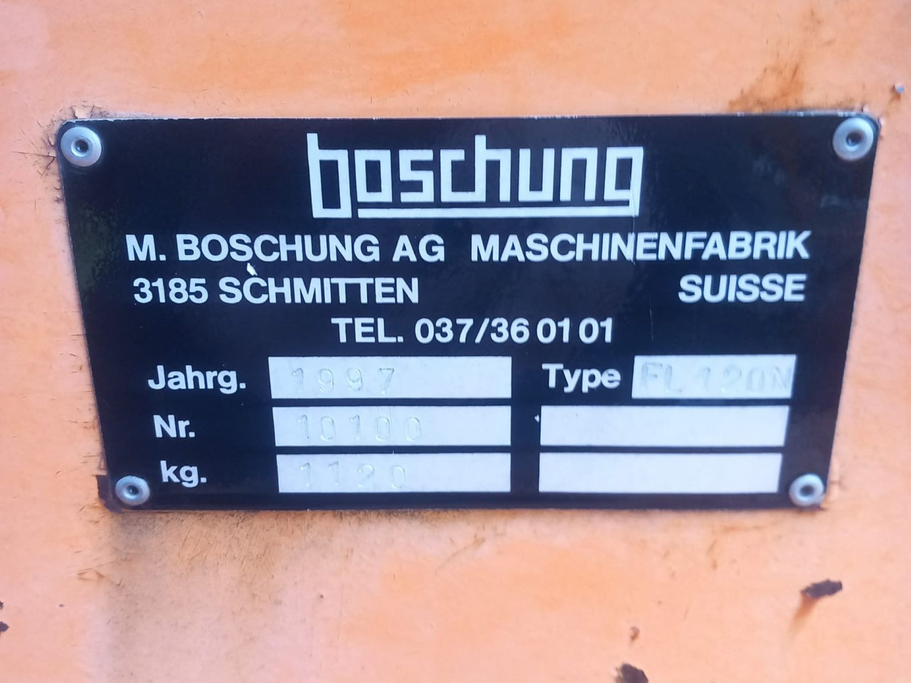 BOSCHUNG 120N - Snow blower for Utility/ Special vehicle: picture 5