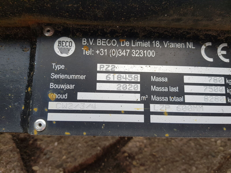 Beco PZ2 - Forks for Material handling equipment: picture 3