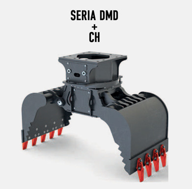 DEMOQ DMD 45 S Hydraulic Polyp -grab 130 kg - Grapple for Construction machinery: picture 2