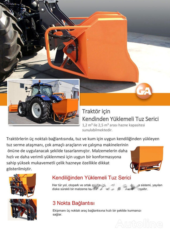 Galen Salt Spreader for tractor - Sand/ Salt spreader: picture 1