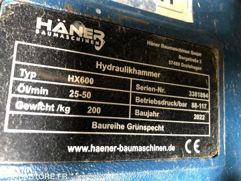 HAENER HX600 - Hydraulic hammer: picture 1