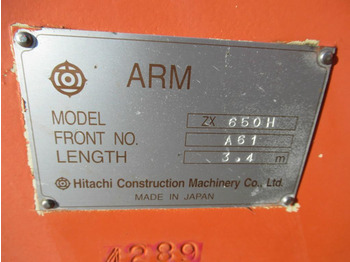 Boom for Construction machinery Hitachi ZX650 -: picture 5