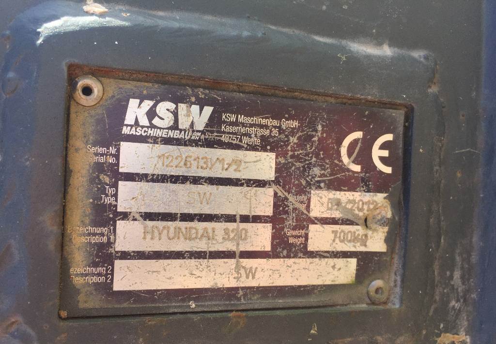 KSW SW  - Quick coupler for Excavator: picture 5