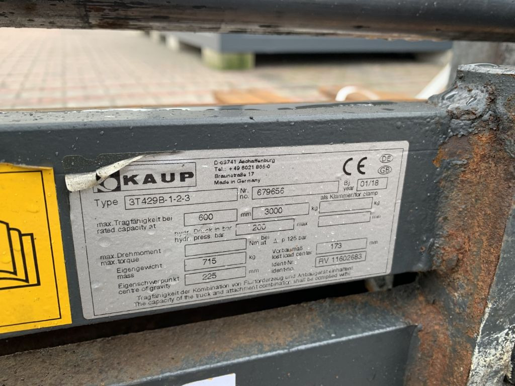 Kaup 3T429B-1-2-3 - Forks for Forklift: picture 5