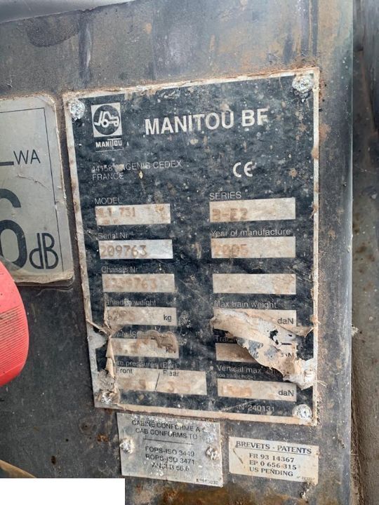 Manitou 731 - Maszt 7 m  ~ CZĘŚCI - Boom for Telescopic handler: picture 4