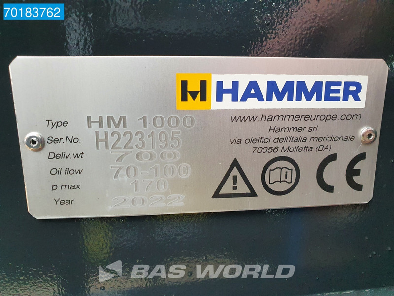 New Hydraulic hammer Mustang HM1000 NEW UNUSED - SUITS 8-16 TON: picture 14