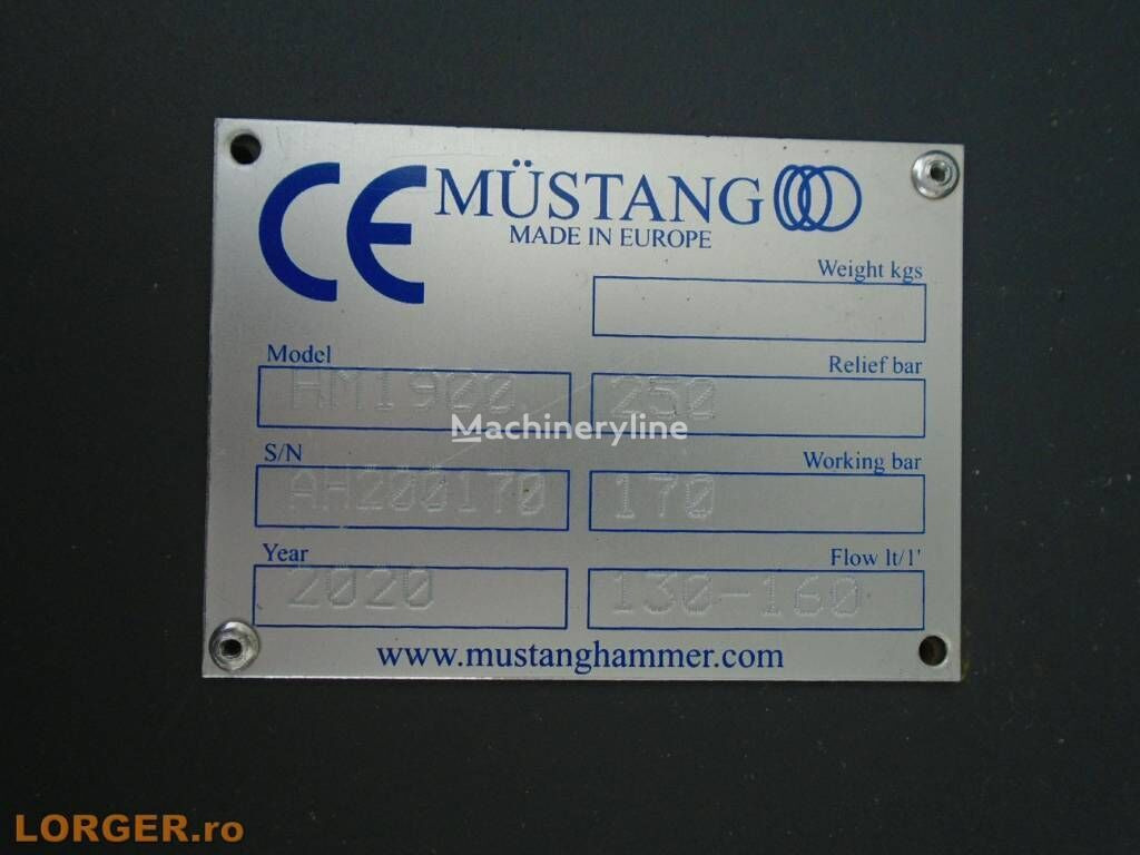 Mustang HM1900 - Hydraulic hammer: picture 5