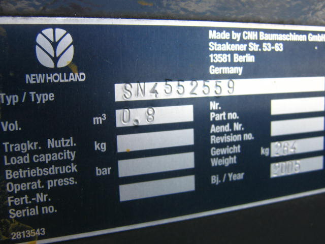 New Holland  - Loader bucket: picture 3