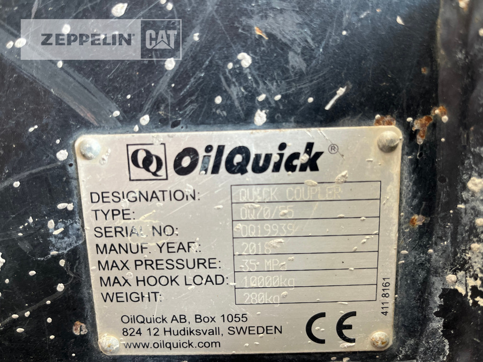 Quick coupler for Construction machinery Oilquick Deutschland GmbH SWH OQ70/55 /316F: picture 2
