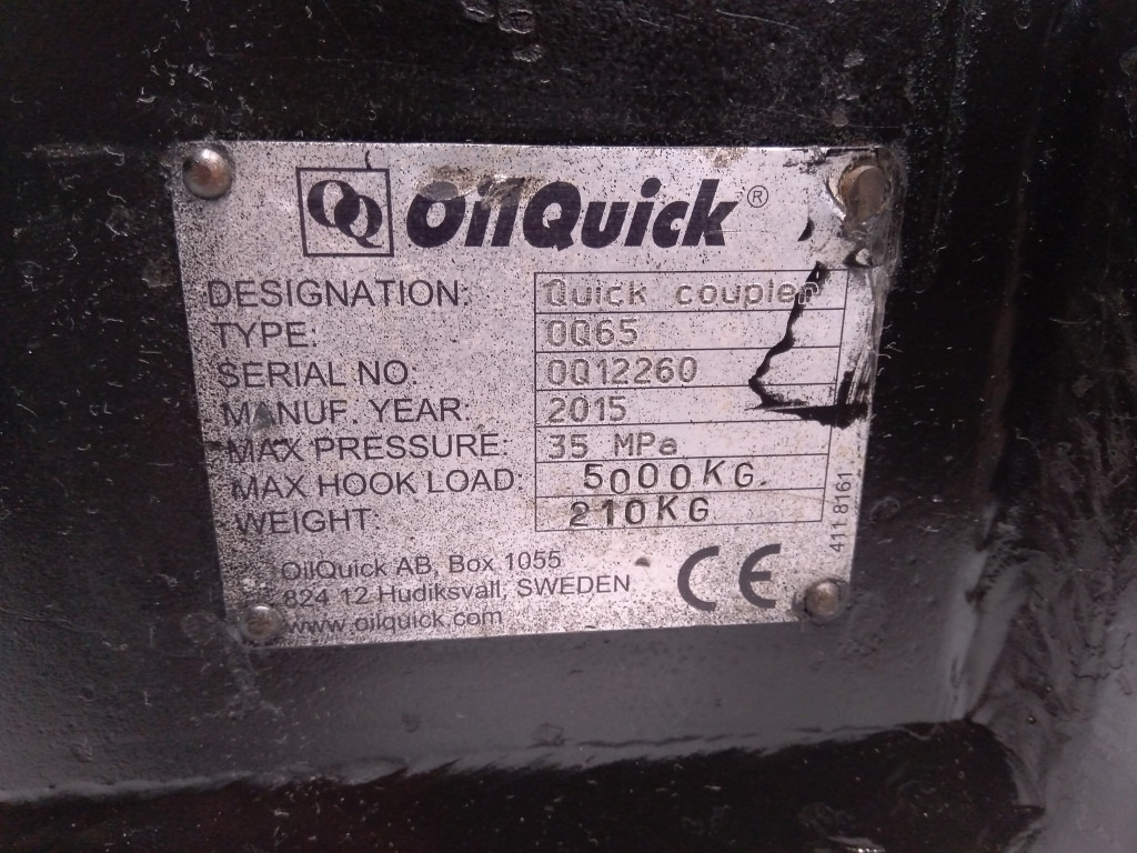Oilquick ZX250 - - Quick coupler for Construction machinery: picture 5