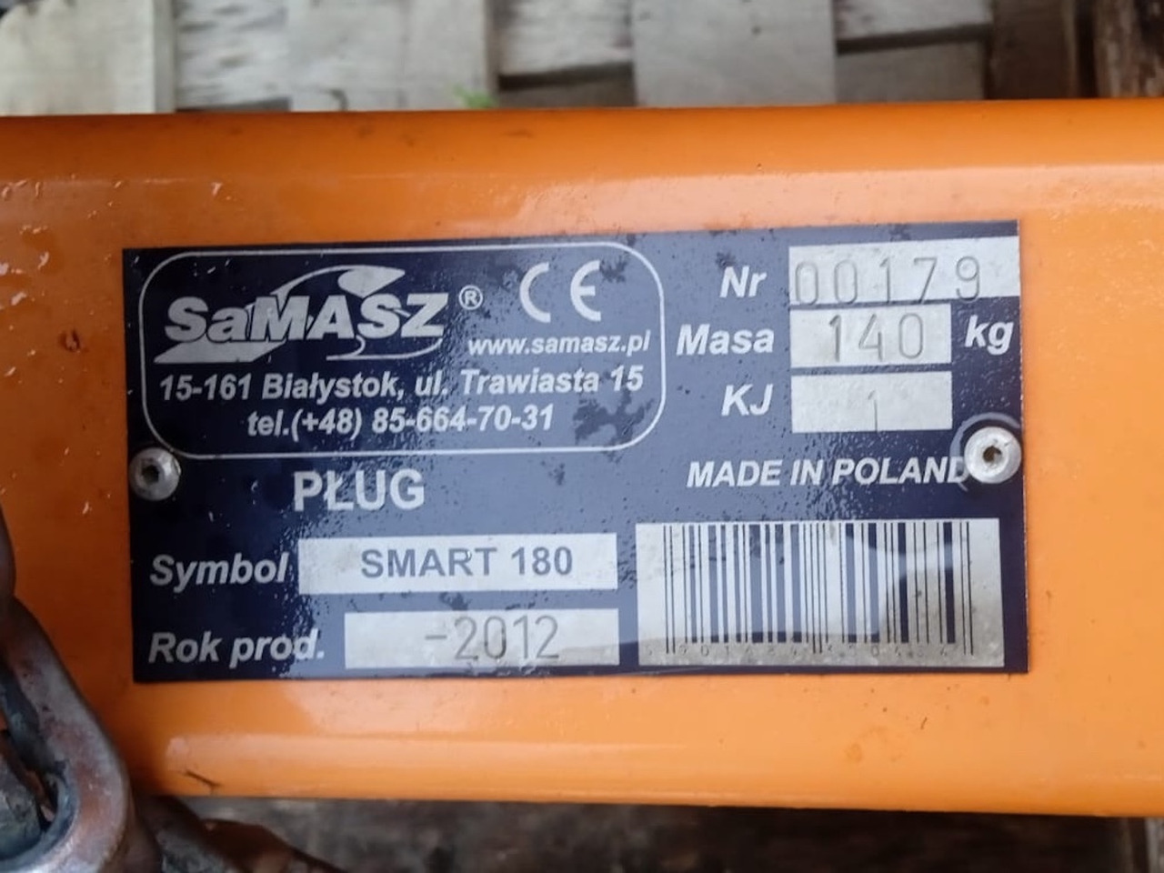 SAMASZ SMART180 - Snow plough: picture 1