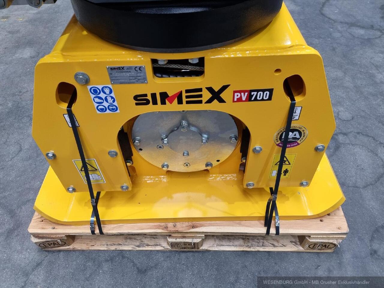 Simex Anbauverdichter PV700 inkl. Drehwerk Anbauklasse 12 - 25 t - Attachment, Vibratory plate for Excavator: picture 1