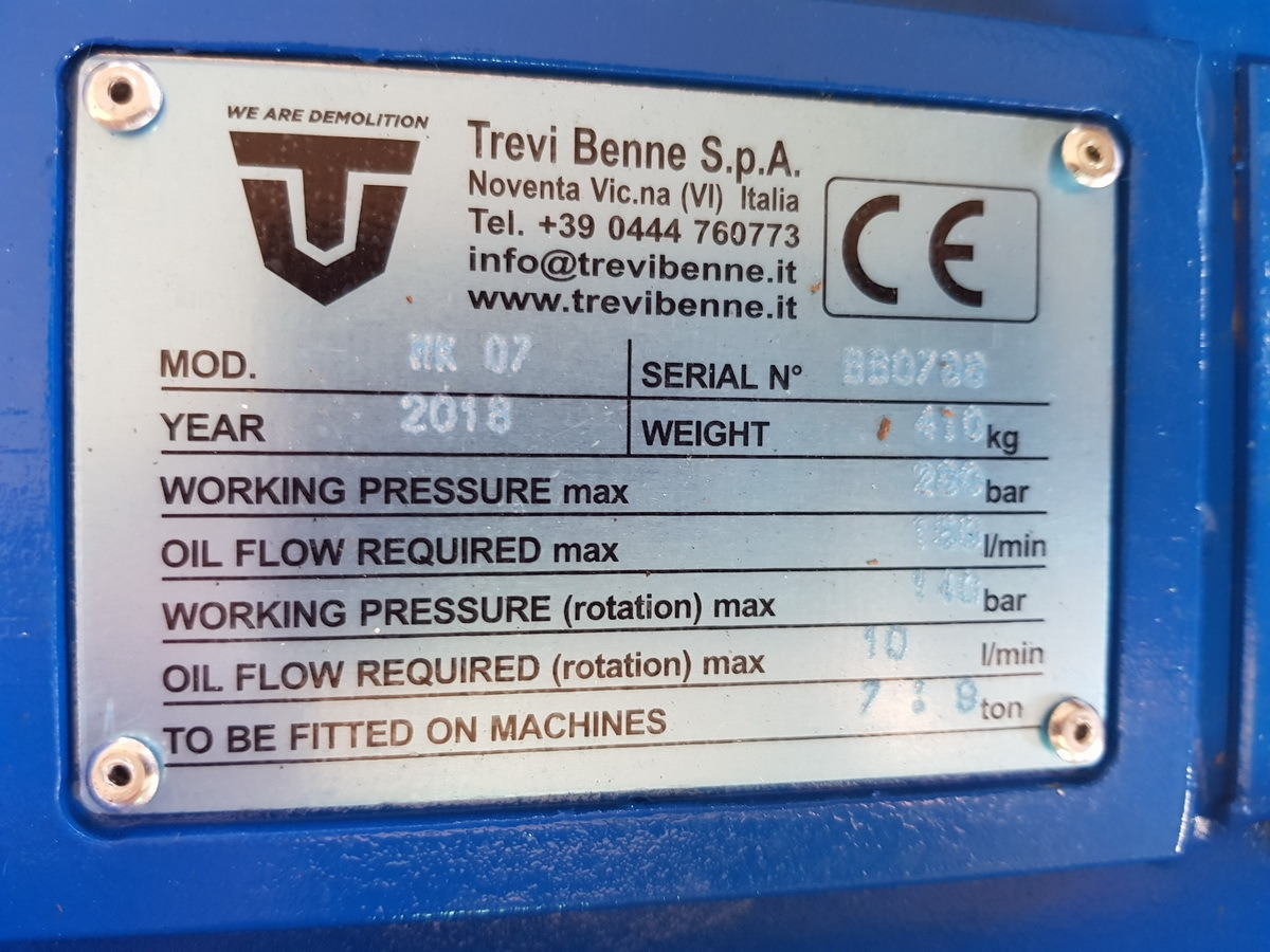 TREVI BENNE MK07 - Demolition shears for Construction machinery: picture 1
