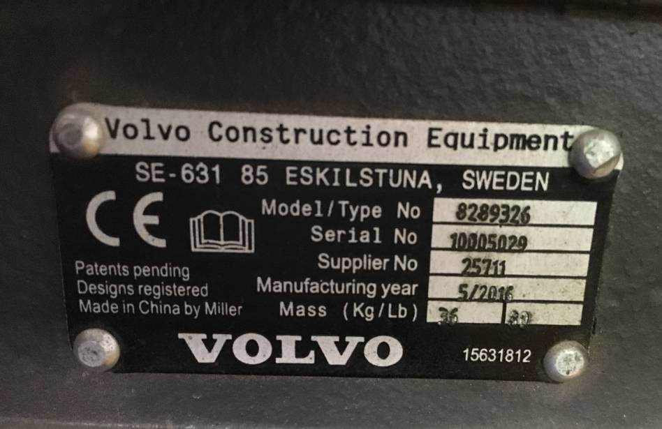 Volvo Schnellwechsler U05 - Quick coupler for Construction machinery: picture 2
