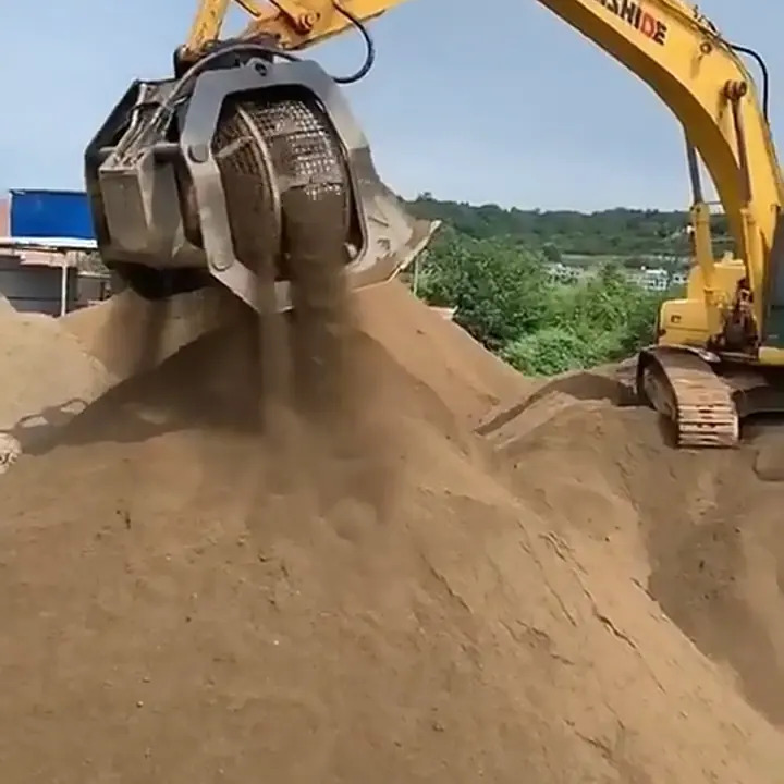 XCMG official excavator crushing bucket rotory sieve bucket for excavator - Bucket for Excavator: picture 1