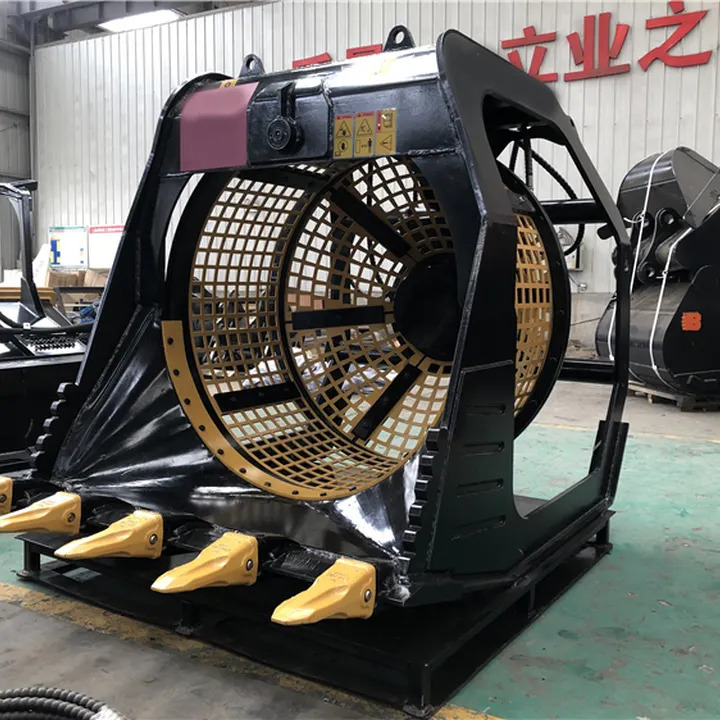 XCMG official excavator crushing bucket rotory sieve bucket for excavator - Bucket for Excavator: picture 3