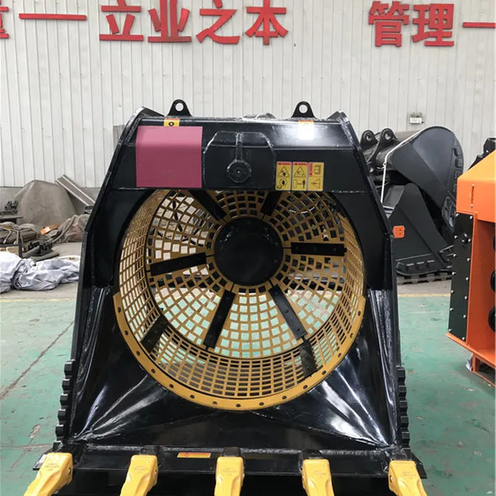 XCMG official excavator crushing bucket rotory sieve bucket for excavator - Bucket for Excavator: picture 5