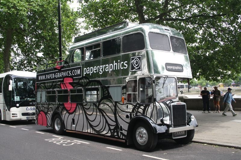 Leyland PD3 British Triple-Decker Bus Promotional Exhibition - Double-decker bus: picture 3