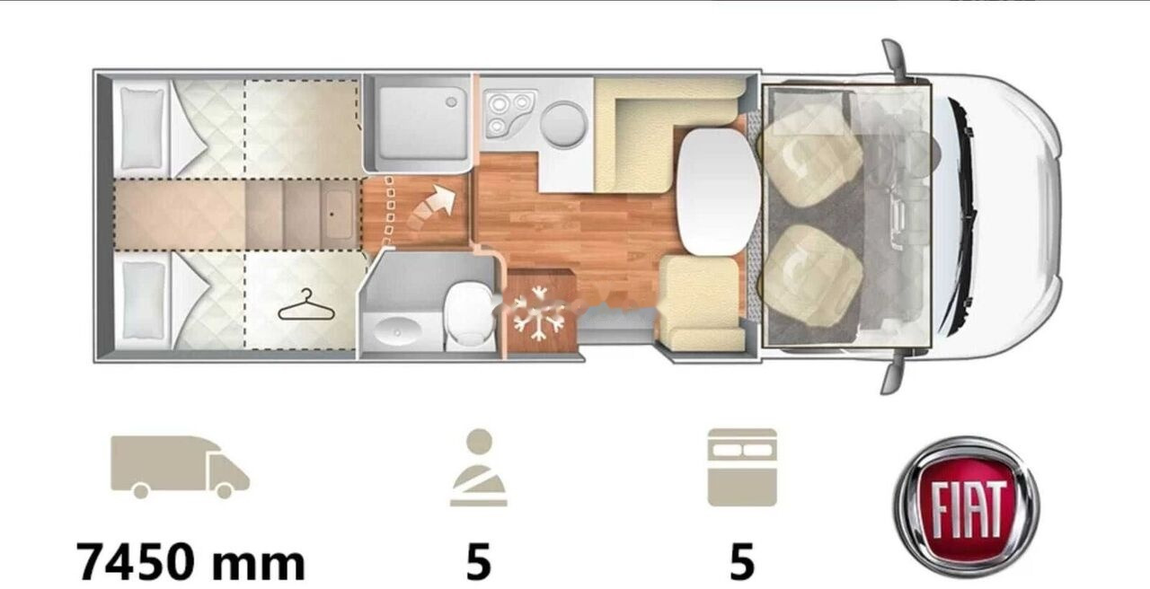 Roller Team KRONOS 284M, Ford Transit, 5 seats, (2024 model) - Alcove motorhome: picture 2