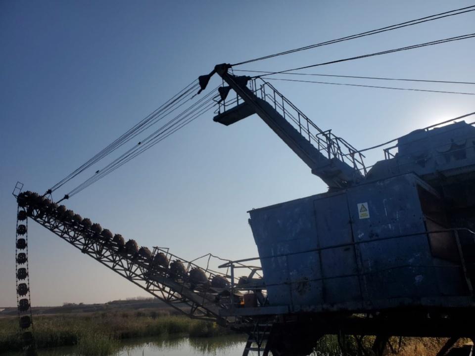 180 t Eimerkettenbagger auf Raupenfahrwerk - Dragline: picture 1