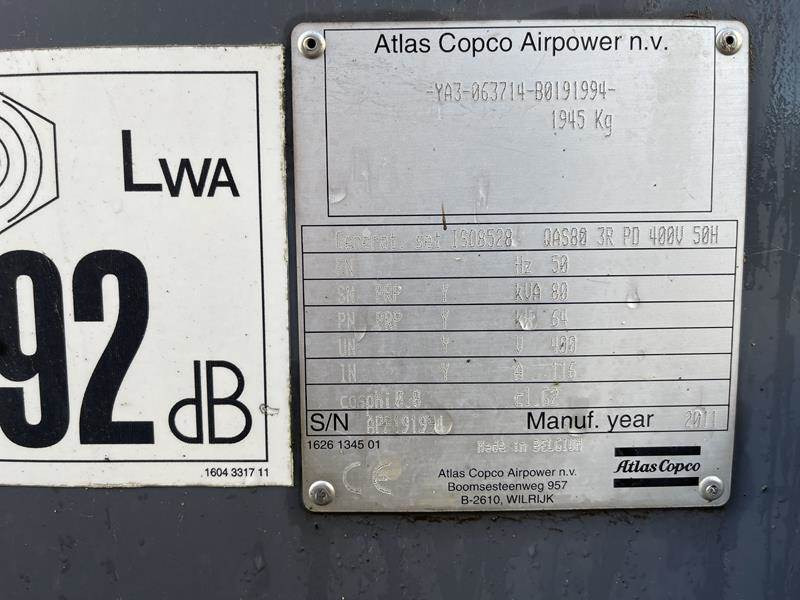 Atlas-Copco QAS 80 - Generator set: picture 2