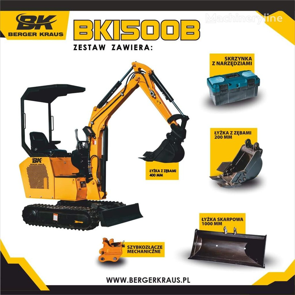 Berger Kraus BK1500B - Mini excavator: picture 1