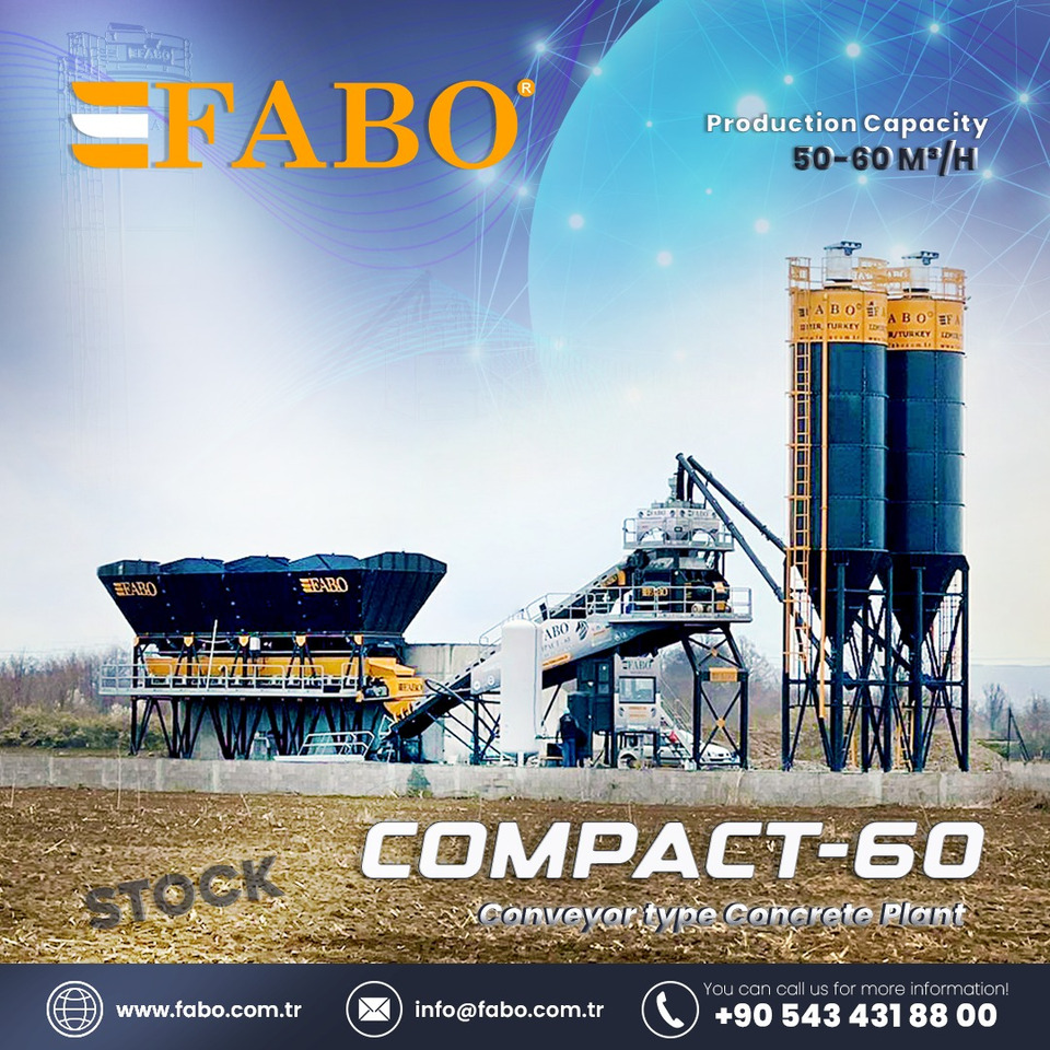 FABO COMPACT-60 COMPACT CONCRETE PLANT - Concrete plant: picture 1