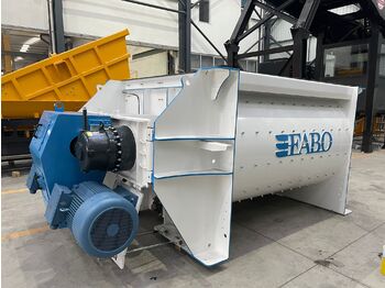 New Concrete equipment FABO Double Shaft Concrete Mixer ( Twin Shaft Mixer ): picture 1
