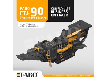 Mobile crusher FABO FTJ-90 Tracked Jaw Crusher: picture 1