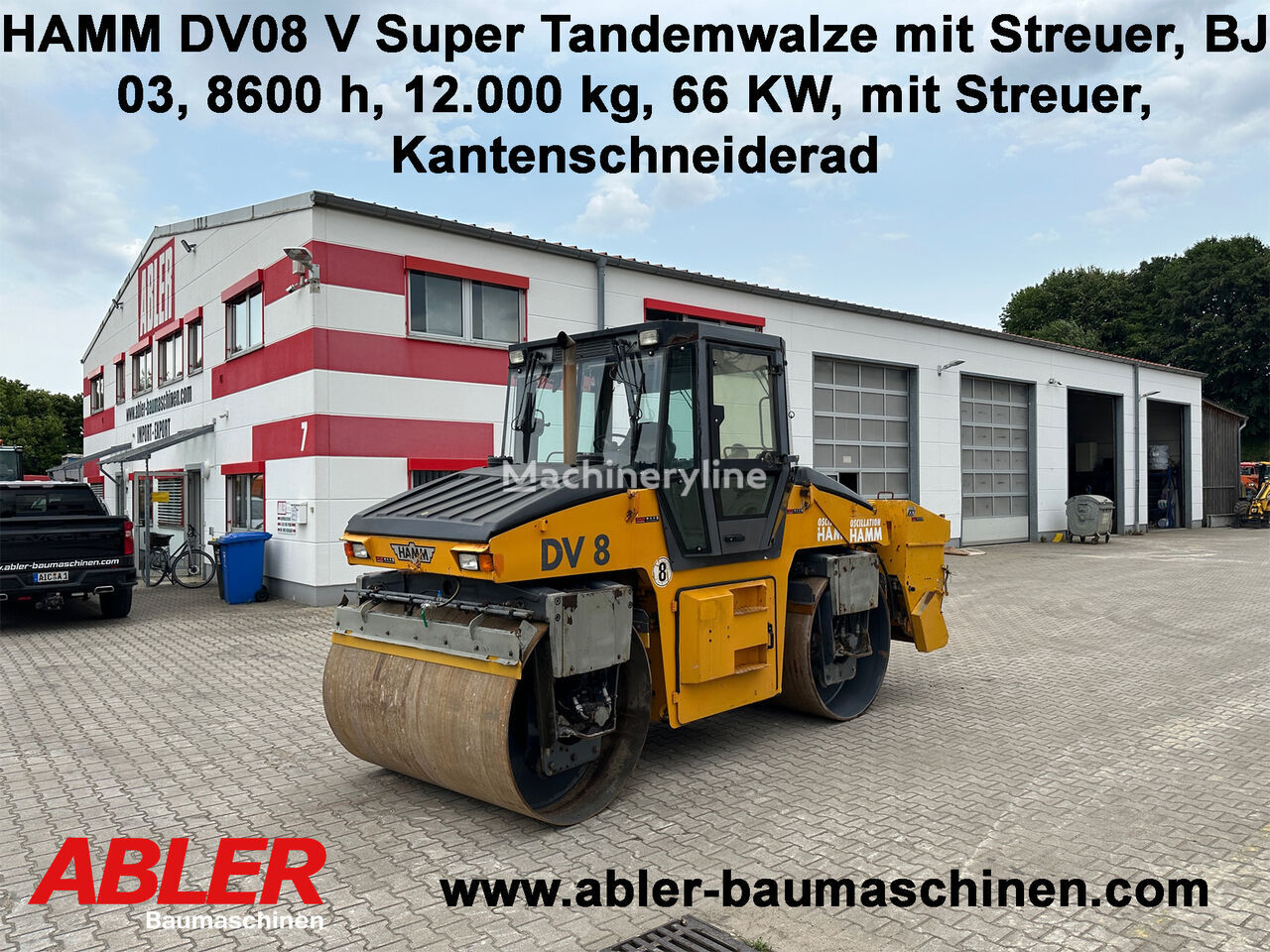 Hamm DV8 V Super Tandemwalze mit Streuer - Road roller: picture 1