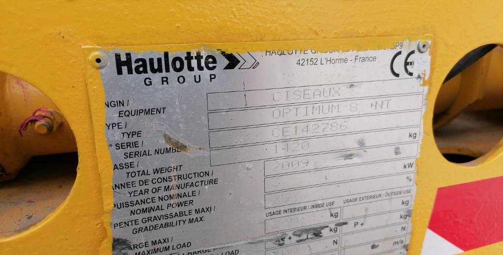 Haulotte Optimum 8  - Scissor lift: picture 5