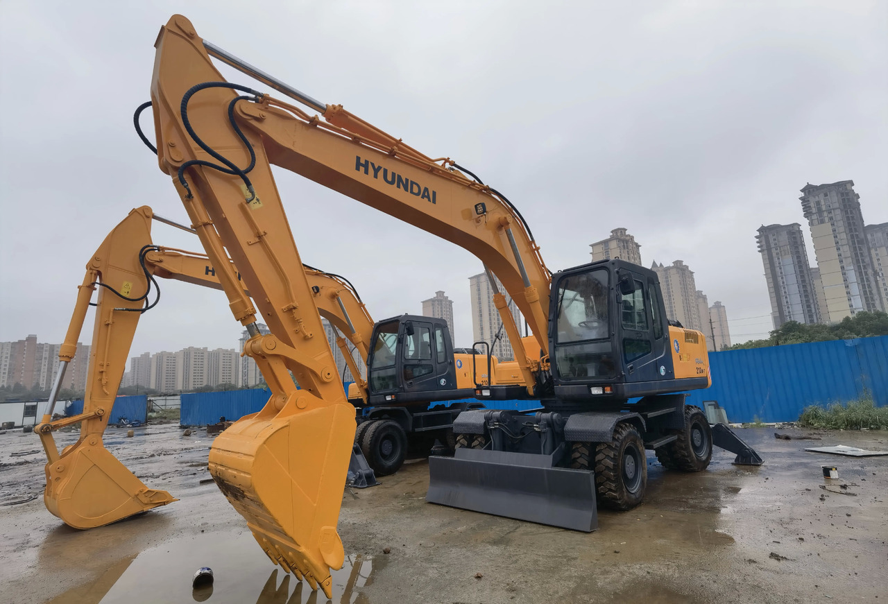Hyundai 210W-7 used excavators secondhand wheel excavator machine 210W-7 150W-7 for sale - Wheel excavator: picture 3