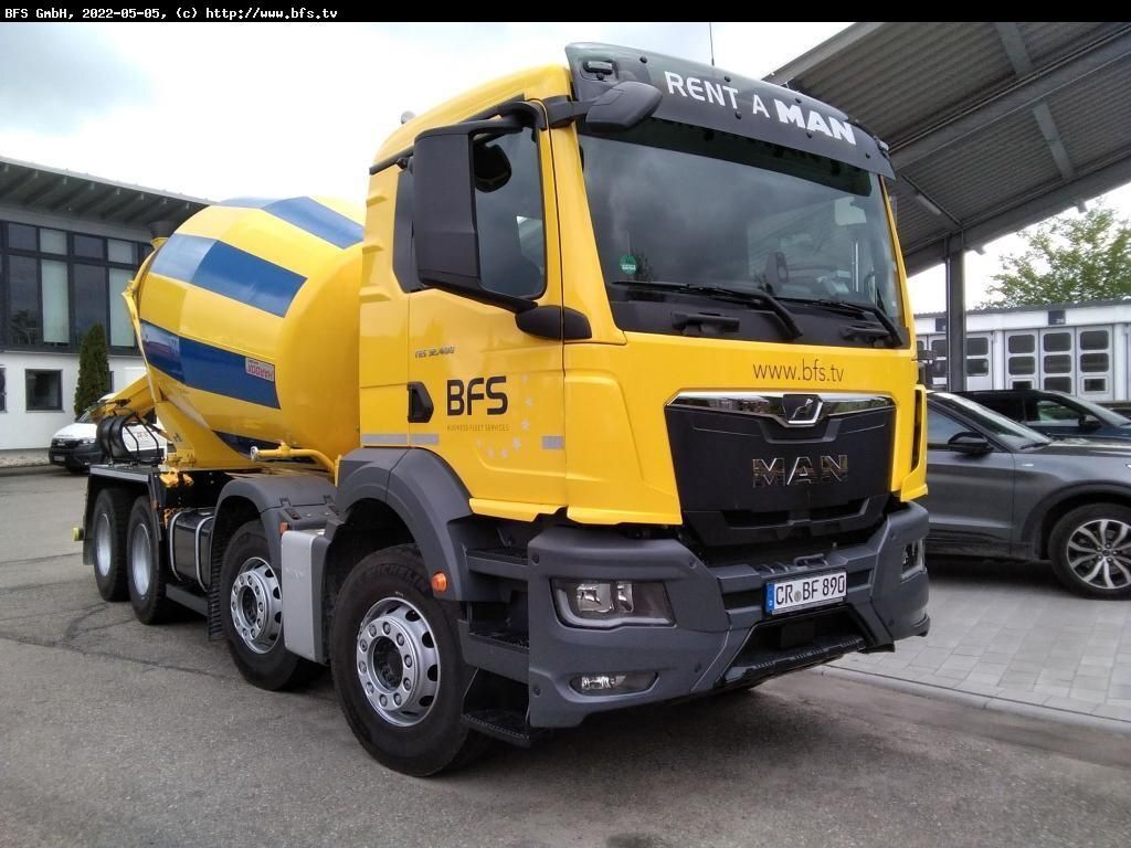 MAN TGS (TG3) 32.400 8x4 BB CH Betonmischer  Stetter  - Concrete mixer truck: picture 1