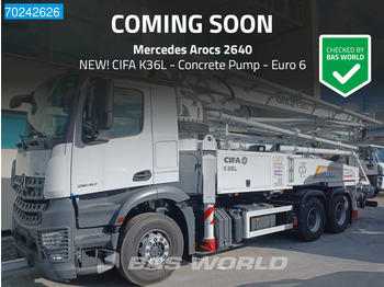 Mercedes-Benz Arocs 2640 6X4 NEW! CIFA K36L Concrete Pump Euro 6 - Concrete pump truck: picture 1