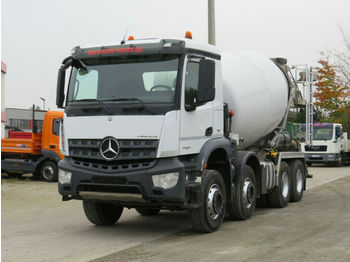Concrete mixer truck, Truck Mercedes-Benz Arocs 3240 B 8x4 Betonmischer Stetter 9m³ Deutsc: picture 1