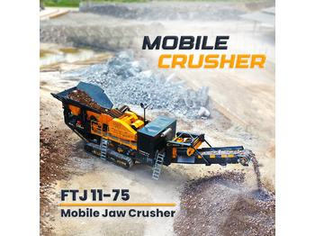 FABO FTJ-1175 TRACKED JAW CRUSHER 150-300 TPH | AVAILABLE IN STOCK - Mobile crusher