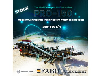 FABO PRO-150 MOBILE CRUSHING SCREENING PLANT WITH WOBBLER FEEDER |READY IN STOCK - mobile crusher