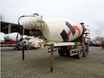 Concrete mixer semi-trailer