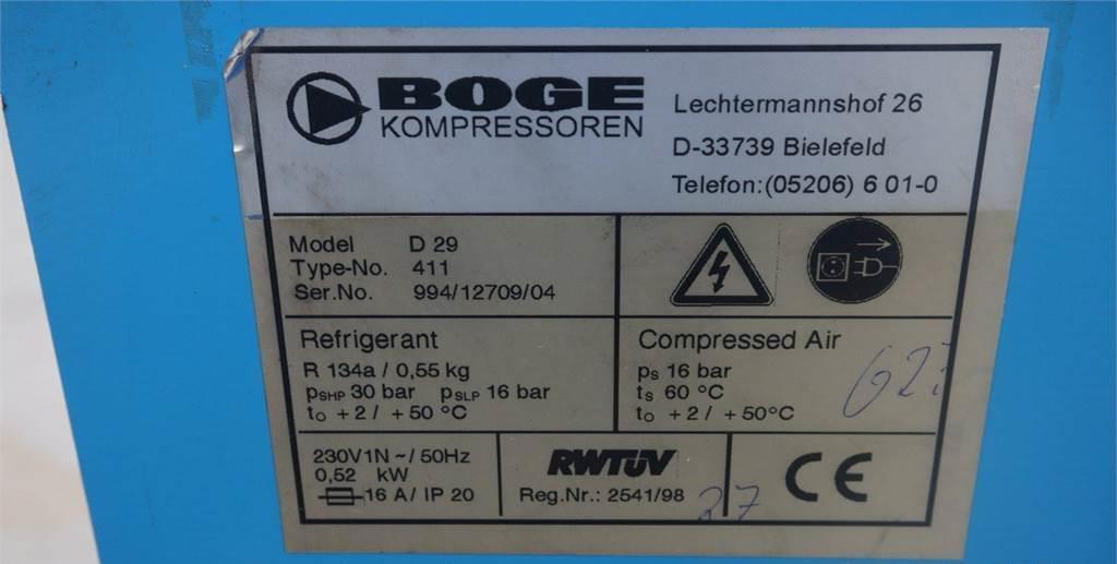 OSUSZACZ ZIĘBNICZY BOGE 2,90M3/MIN  - Air compressor: picture 2