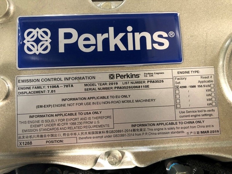 Perkins 165 kVA Supersilent generatorset - Generator set: picture 4