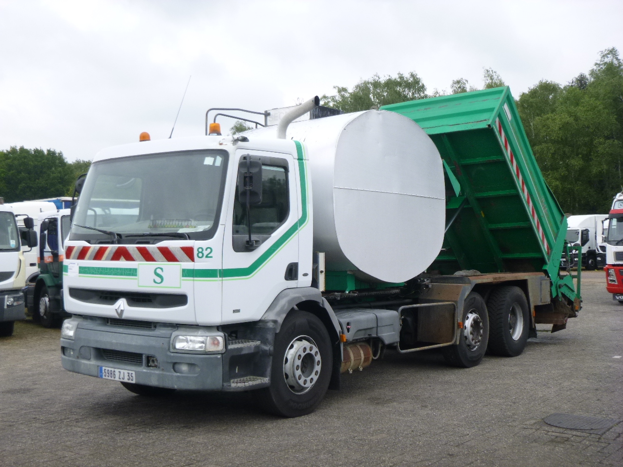 Renault Premium 340 6x2 Road repair bitumen tank 6 m3 / tipper - Asphalt distributor: picture 1