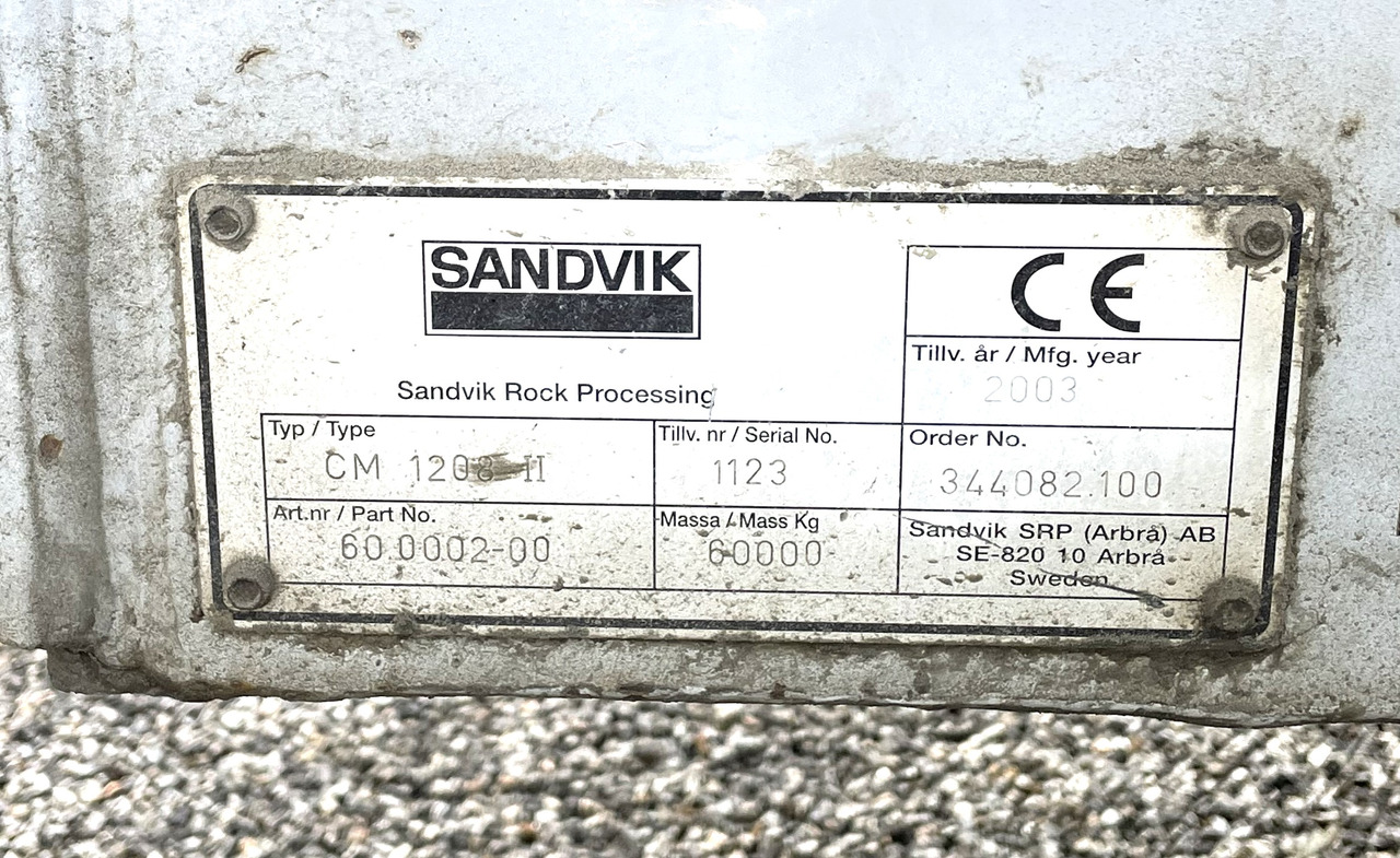 SANDVIK CM 1208 - Mobile crusher: picture 3