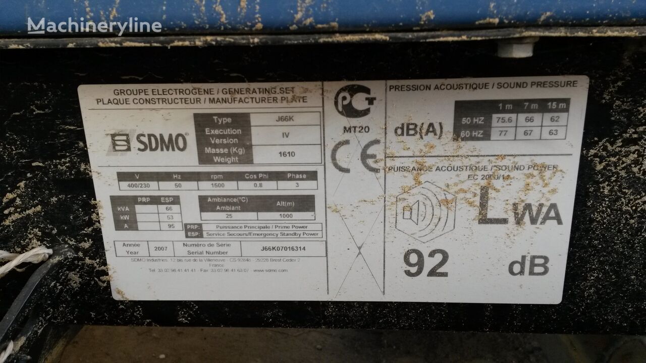 SDMO 70 kVa John Deere - Generator set: picture 2
