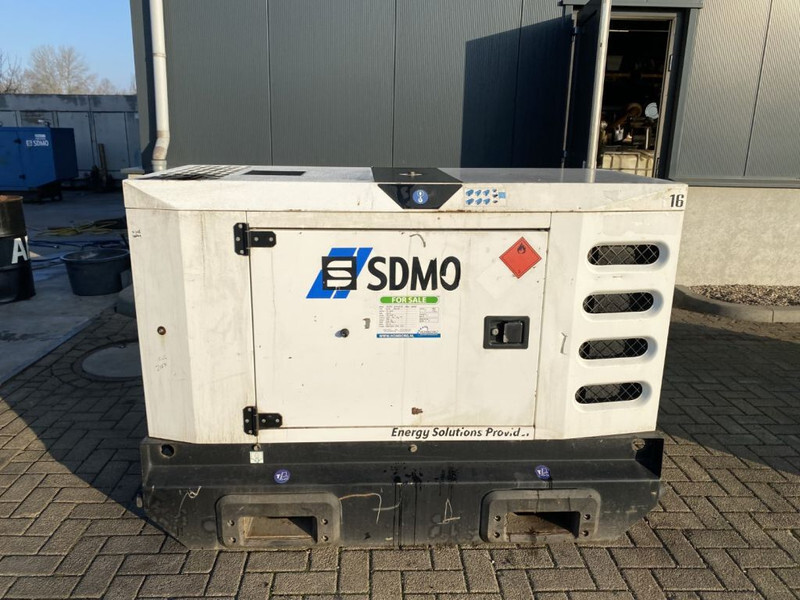 SDMO R16 Mitsubishi Leroy Somer 16 kVA Silent Rental generatorset - Generator set: picture 1