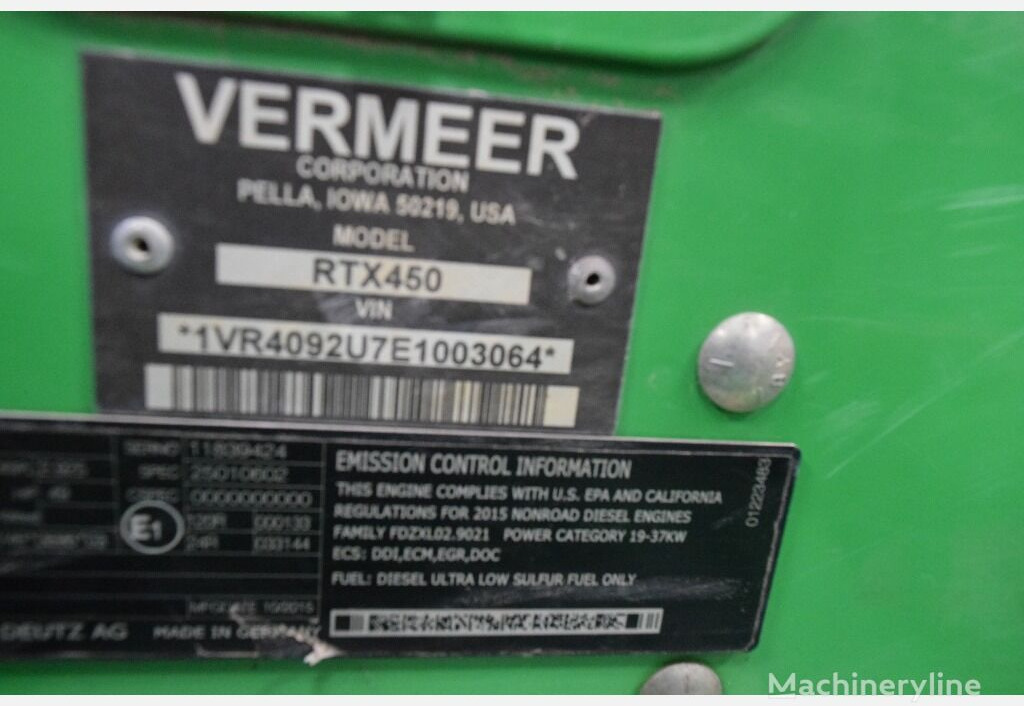 Vermeer RTX450 - Trencher: picture 5