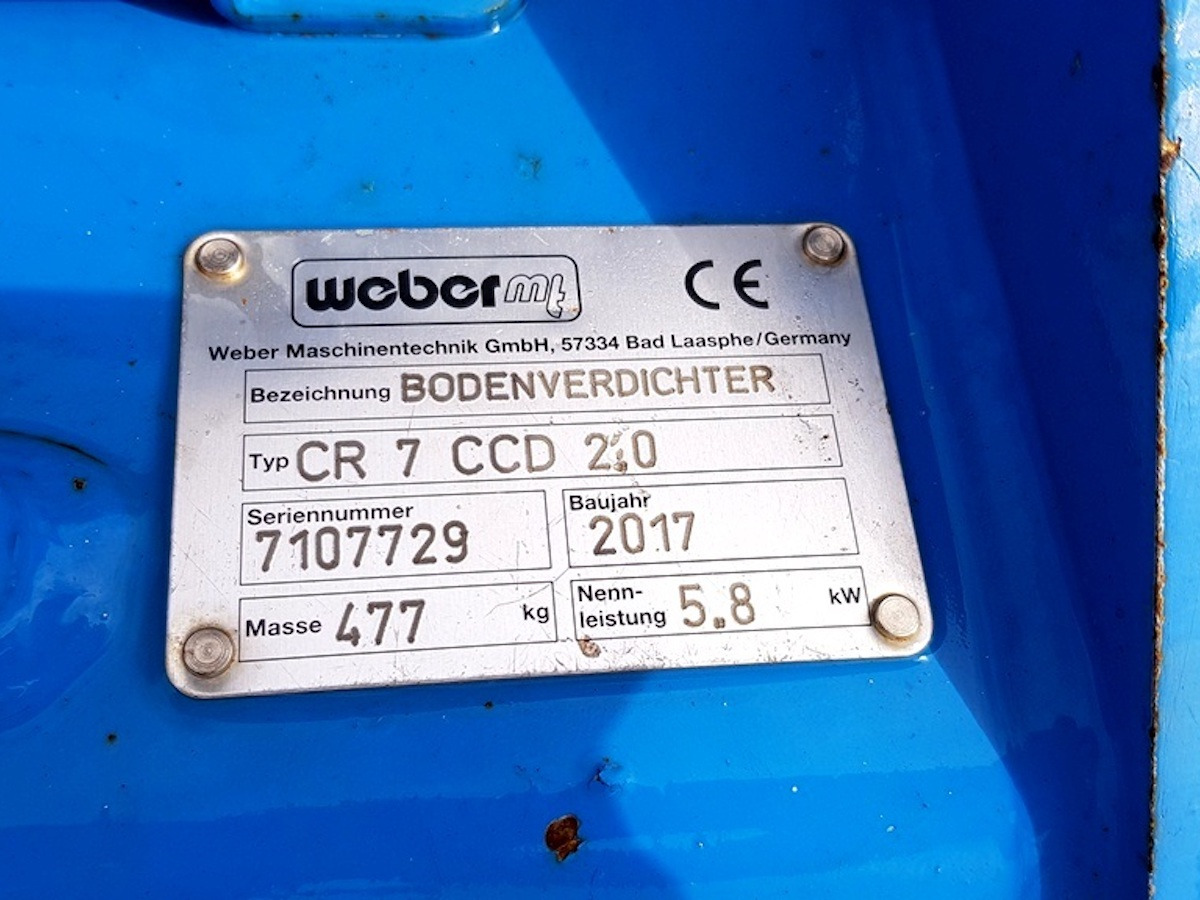 WEBER CR7-CCD - Vibratory plate: picture 3