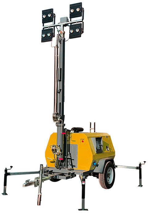 XCMG Official 7m Super Bright LED Telescopic Diesel Generator Construction Mining Lighting Tower - Lighting tower: picture 1